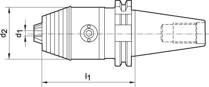 Upínač vŕtací 0,5-13 SK40 DIN69871 tvar A WTE