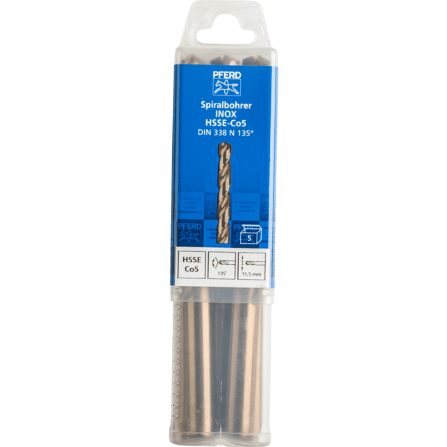 PFERD TOOLS Vrtacie a ponorné nástroje SPB DIN 338 HSSE N 11,5 INOX