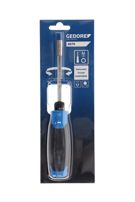 GEDORE 2675 Skrutkovač s rázovým mechanizmom SilentGEAR 1/4"