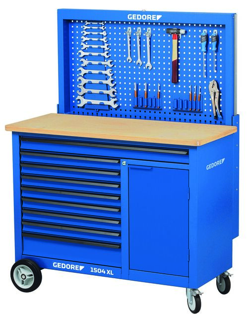 GEDORE 1504 XL 1710 Mobilný pracovný stôl 1,25 m široký