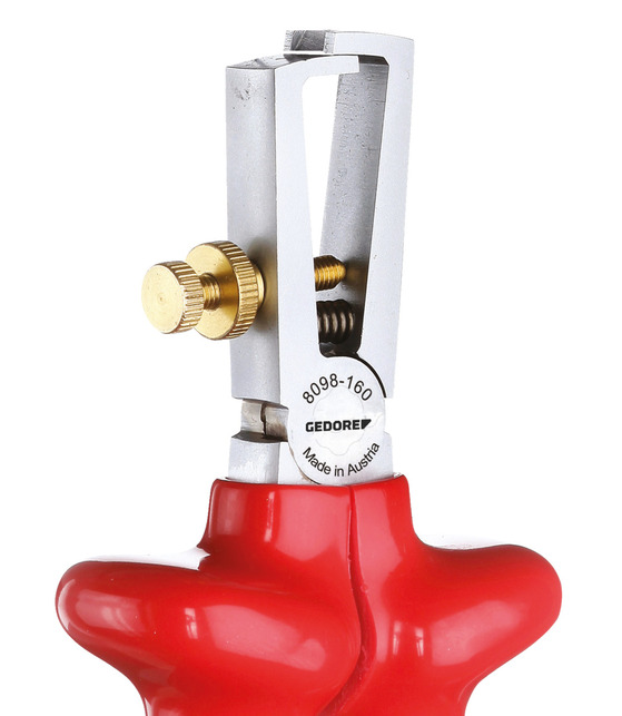 GEDORE VDE 8098-160 Kliešte na odstraňovanie izolácie VDE s ponornou izoláciou 160 mm