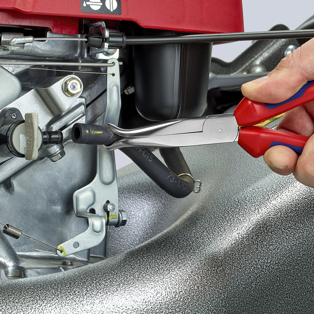 KNIPEX 38 95 200 Kliešte pre mechanikov s multi-komponentnými úchopmi pochrómované 200 mm