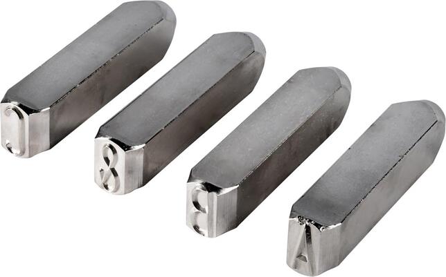 KUKKO Sada písmen 27 diel SH 3mm poniklované Turnus