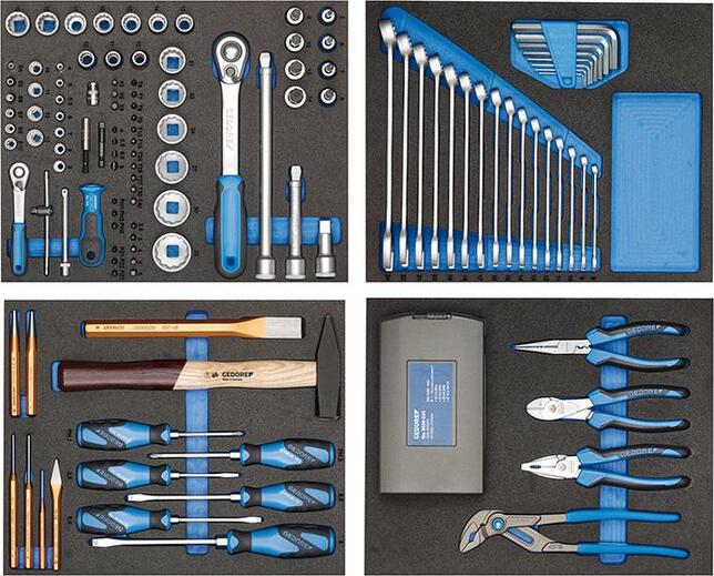 GEDORE Vozík dielenský 147 diel náradia 2005-TS-147 Gedore