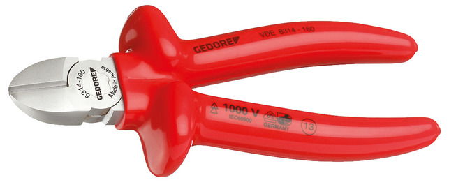 GEDORE VDE 8314-160 Bočné kliešte VDE s izolačným krytom 60 mm