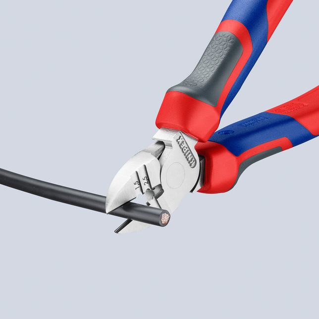 KNIPEX 14 25 160 Bočné cvikacie odizolovacie kliešte pochrómované 160 mm