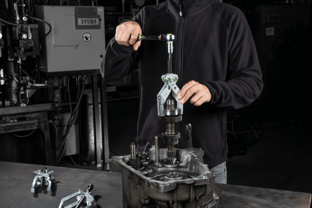 KUKKO 14-01 | 2-ramenný sťahovák s úzkymi, samocentrovacími, krížovými ramenami, až 100 mm rozpäť, 85 mm d