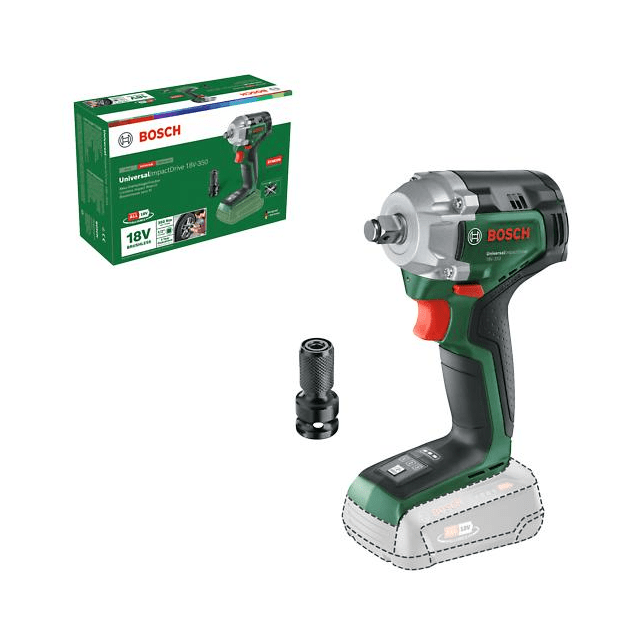UniversalImpactDrive 18V-350 - Akumulátorový rázový uťahovač - 0603980304