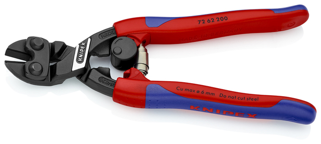 KNIPEX 72 62 200 Rezák s hladkým rezom s veľkou pákovou silou pre mäkký kov a plast so štíhlymi mult