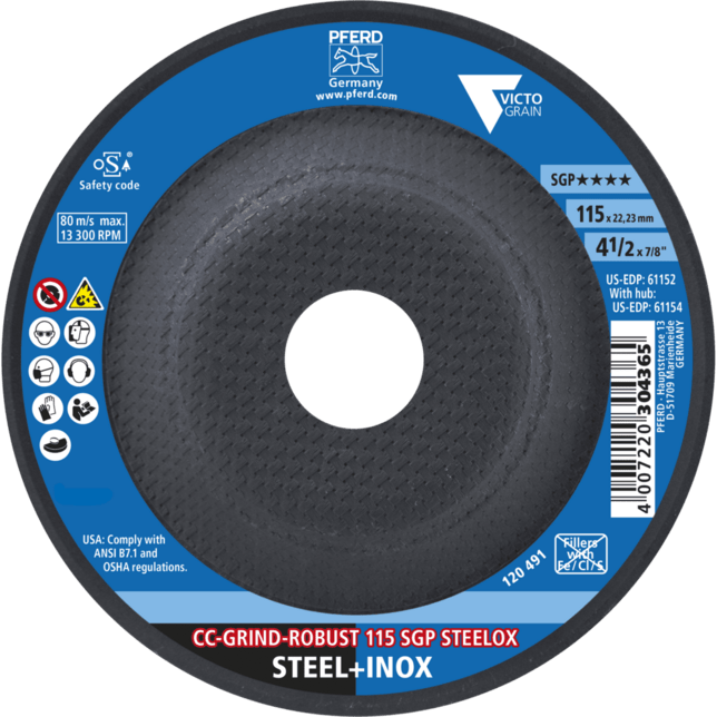 PFERD TOOLS CC-GRIND (vrátane SOLID, FLEX, STRONG) CC-GRIND ROBUST 115 SGP STEELOX