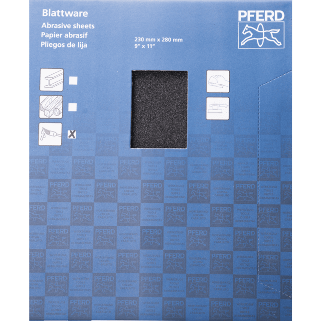 PFERD TOOLS Nástroje s povrchovou úpravou BP-W ECO FARBA 230X280 SiC 60