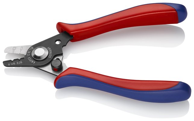 KNIPEX 12 82 130 SB Odizolovací nástroj na optické káble s plastovými úchopovými zónami leštené 130 