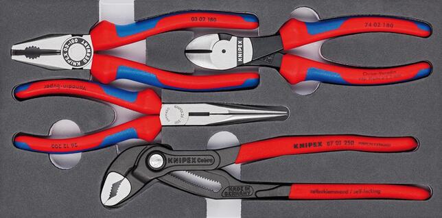 Súprava klieští Basic s penovým výplňou 4-dielna KNIPEX