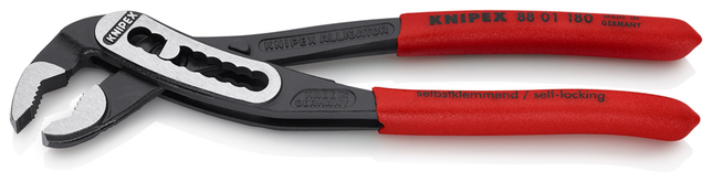 KNIPEX 88 01 180 SB Alligator® Kliešte na vodné čerpadlá s protišmykovým plastovým povrchom čierne a