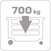 GEDORE BR 1504 0511 L dielenský vozík s zadnou stenou