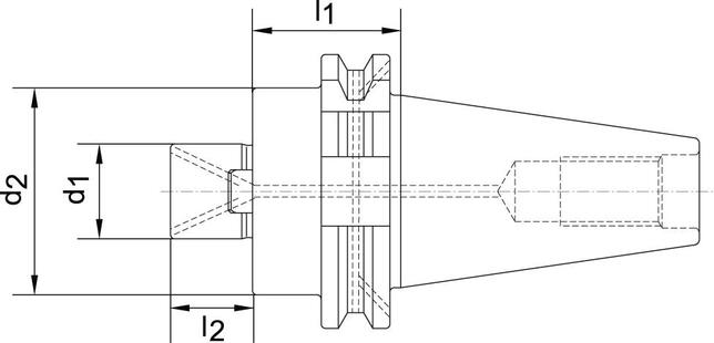FORTIS Upínač na frézy 32x50mm SK40 tvar AD/B DIN69871 G 6.3 IK Fortis