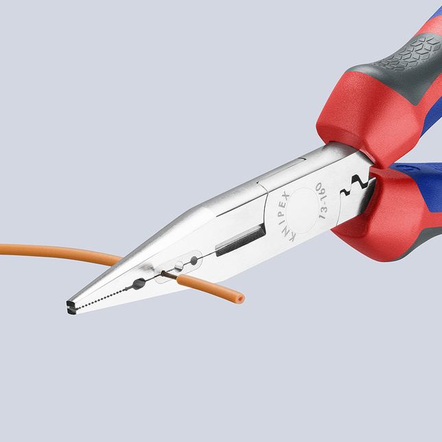 KNIPEX 13 05 160 Elektrikárske kliešte pochrómované 160 mm