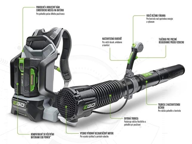 Ego Power Zádový fukár LB6000E