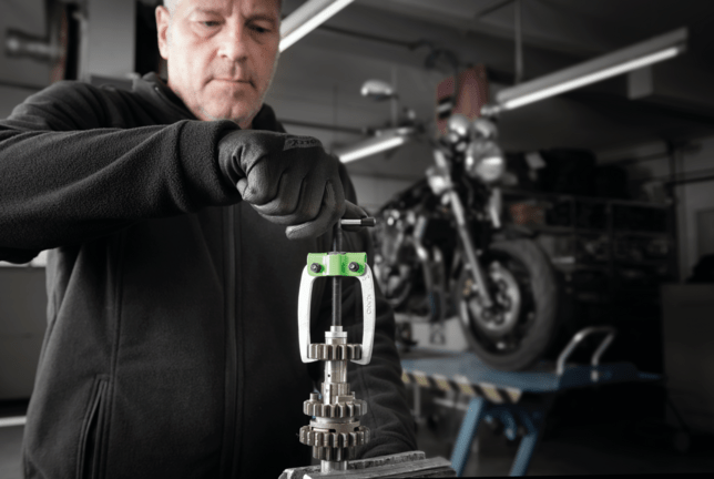 KUKKO 2-čeľusťový sťahovák malých dielov 43-3 s posilňujúcimi, samostrediacimi čeľusťami