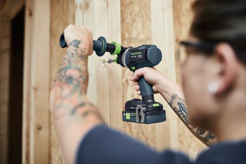 FESTOOL Akumulátorový príklepový vŕtací skrutkovač QUADRIVE TPC 18/4 Basic-Set/XL - 578832