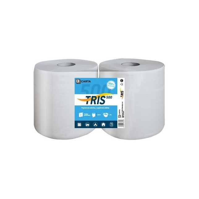 Utierka papierová Tris 500 CARTA