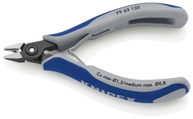 KNIPEX 79 62 125 Presné bočné cvikacie kliešte pre elektroniku s multi-komponentnými úchopmi leštené