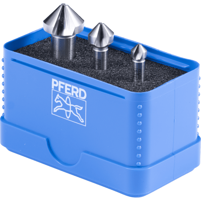 PFERD TOOLS Nástroje na vŕtanie a ponáranie SET KES HSS DIN 335 C90° 3