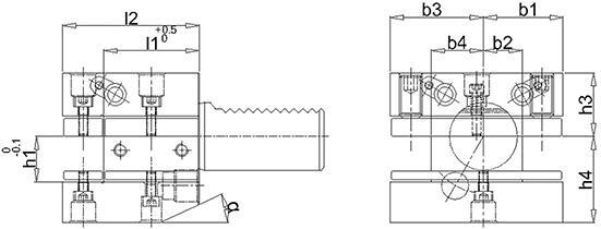 FORTIS Držiak VDI 40 25 / 20mm tvar D1 DIN69880 Fortis