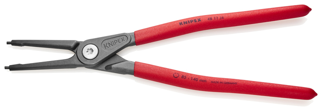 KNIPEX 48 11 J4 SB Presné kliešte na poistné krúžky pre vnútorné poistné krúžky vo vŕtaných otvoroch