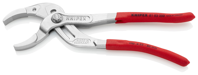 KNIPEX 81 03 250 SB Kliešte na sifóny a konektory s protišmykovým plastovým povrchom pochrómované 25