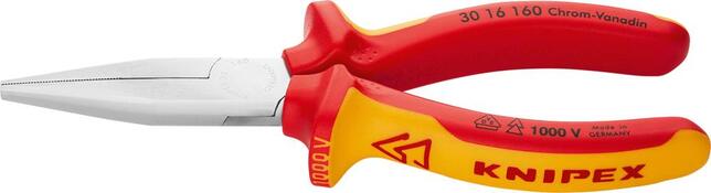 KNIPEX Klešte ploché 160mm Cr VDE Langback / 3016160