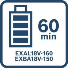 BOSCH EXPERT 2× EXBA18V-150 + EXAL18V-160 - Set dvoch akumulátorov 18V 15Ah a nabíjačky - 1600A0373Z