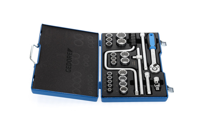 GEDORE D 19 TMU-10 Sada nástrčných kľúčov 1/2" 25-dielna UD 10-32 mm