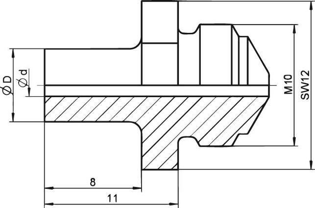 GESIPA Špička 17/27 predĺžená o 8mm Gesipa