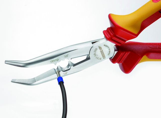 GEDORE SB VDE 8131 AB-200 H Viacúčelové kliešte VDE 200 mm ohnuté povrchová úprava