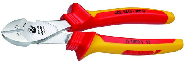 GEDORE VDE 8316-200 H Silné bočné kliešte VDE 200 mm, povrchová úprava