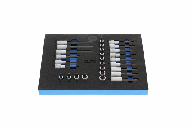 GEDORE TS CT2-ITX19 Sada bitov skrutkovača 1/2" v module 2/4 Check-Tool