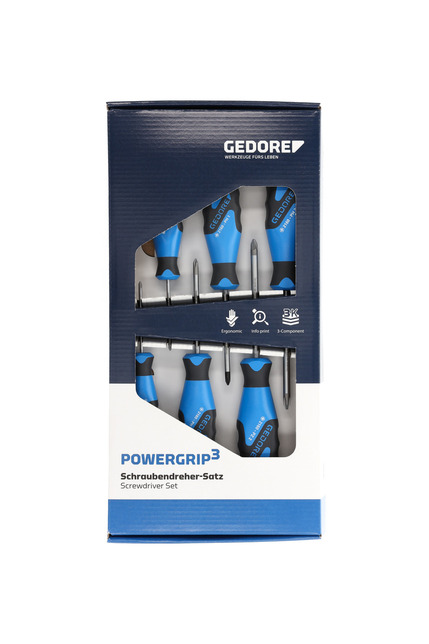 GEDORE 2160 PHZ-06 Sada skrutkovačov 3K, 6-dielna PH+PZ 0-1-2