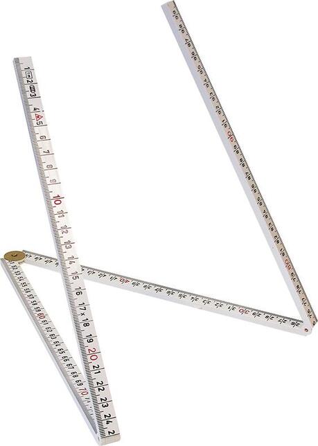 HULTAFORS Meter skladací 1M x 12mm ABC plast Hultafors