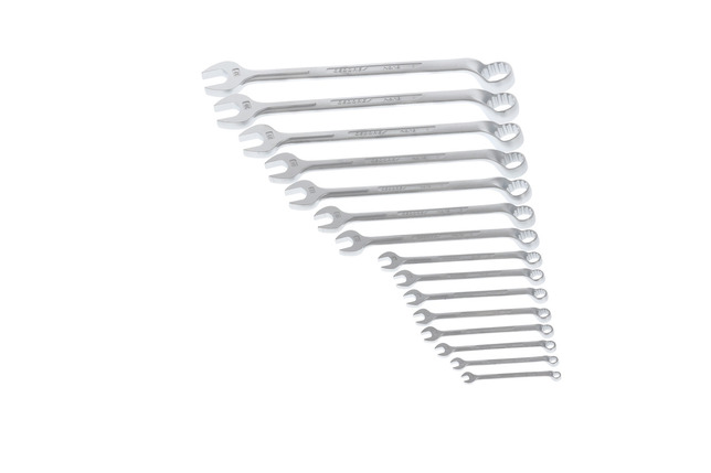 GEDORE 1 B-0115 Sada plochých a očkových kľúčov 15-dielna 6-32 mm