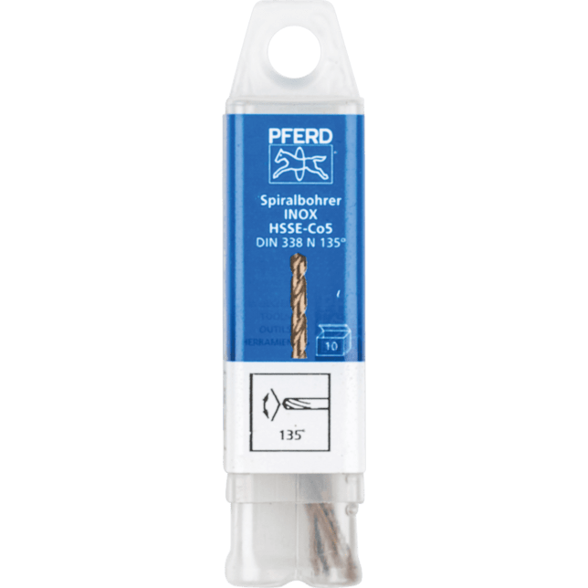 PFERD TOOLS Vrtacie a ponorné nástroje SPB DIN 338 HSSE N 1,0 INOX