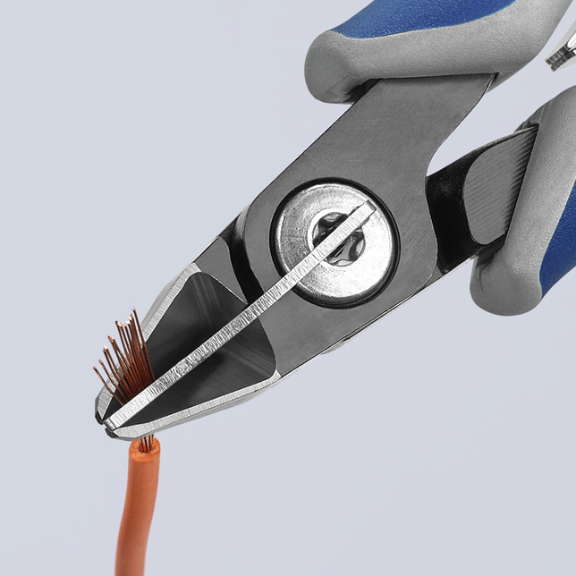 KNIPEX 79 52 125 Presné bočné cvikacie kliešte pre elektroniku s multi-komponentnými úchopmi leštené