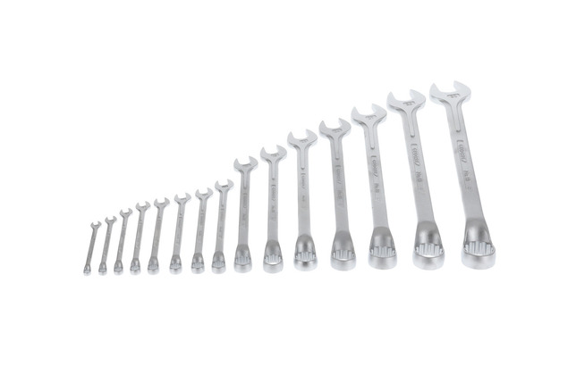 GEDORE 1 B-0115 Sada plochých a očkových kľúčov 15-dielna 6-32 mm