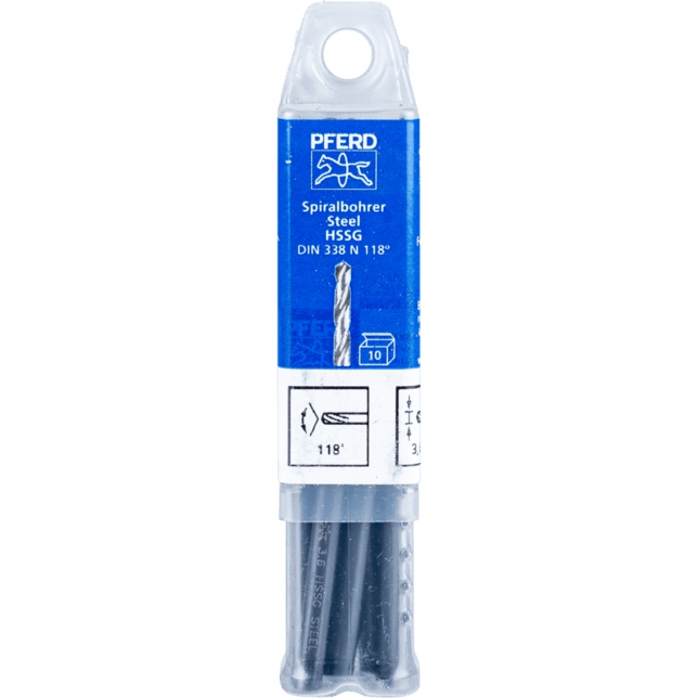 PFERD TOOLS Vrtacie a ponorné nástroje SPB DIN 338 HSSG N 3,6 OCEĽ