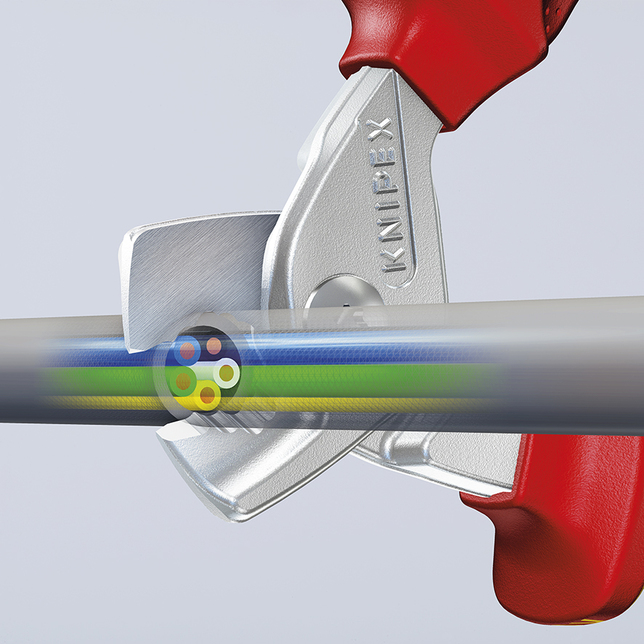 KNIPEX 95 16 160 SB StepCut® Nožnice na káble izolované s multi-komponentnými rukoväťami, VDE testov