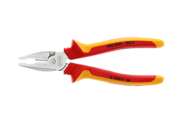 GEDORE VDE 8250-200 H Silné univerzálne kliešte VDE s izolačným krytom 200 mm