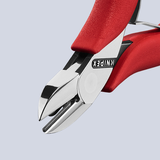 KNIPEX 77 11 115 bočné cvikacie kliešte pre elektroniku s prevlečným kĺbom s protišmykovými plastový