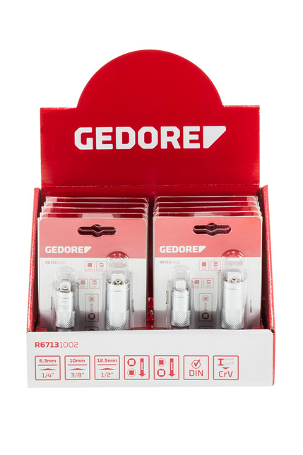 GEDORE RED Displej redukcií a adaptérov 10 diel R67139010 Gedore Red