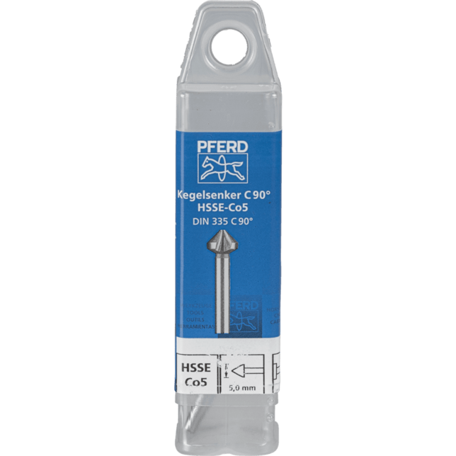 PFERD TOOLS Vrtacie a ponorné nástroje KES HSSE DIN 335 C90° 5,0