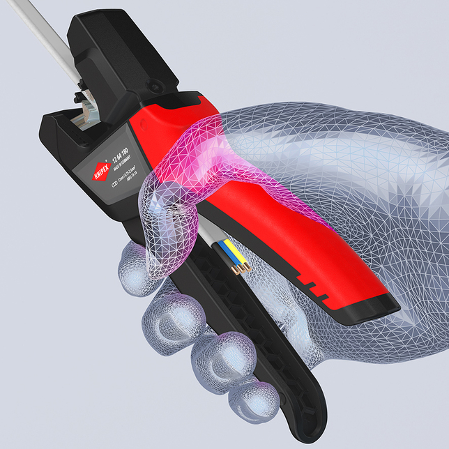 KNIPEX 12 64 180 Automatický odizolovací nástroj pre ploché káble  180 mm
